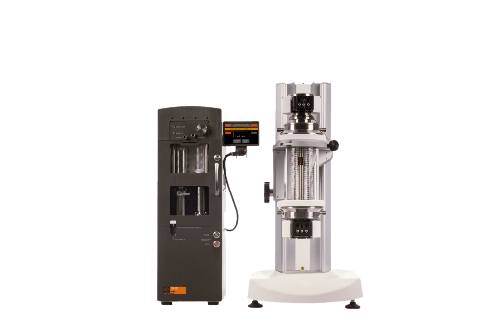 Titan Syringe Pump next to a Reactor