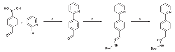 A three step continuous flow synthesis of the biaryl unit of the HIV protease inhibitor Atazanavir