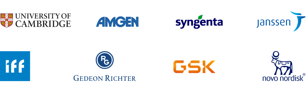 A picture of brand logos from a selection of the companies Syrris works with